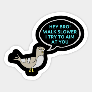 Friendly Pigeon Sticker